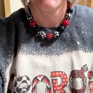 Super Cute Red/ Black Necklace